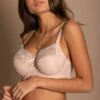 Imogen Rose Embroidered Bra - Latte