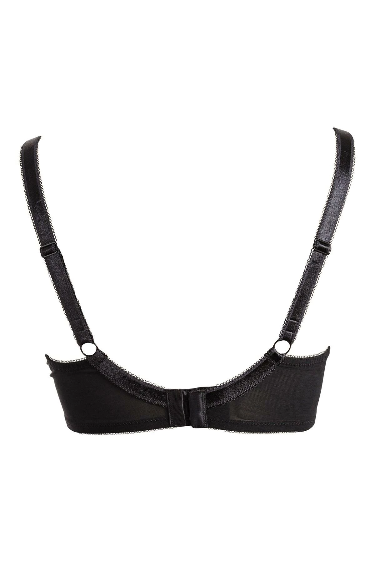 Rebel Underwired Plunge Bra - Black 4 Rebel Underwired Plunge Bra - Black - Image 4