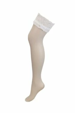 Allure Lace Top 15 Denier Stocking - Ivory -POUR MOI Sales 232922 20230125094800