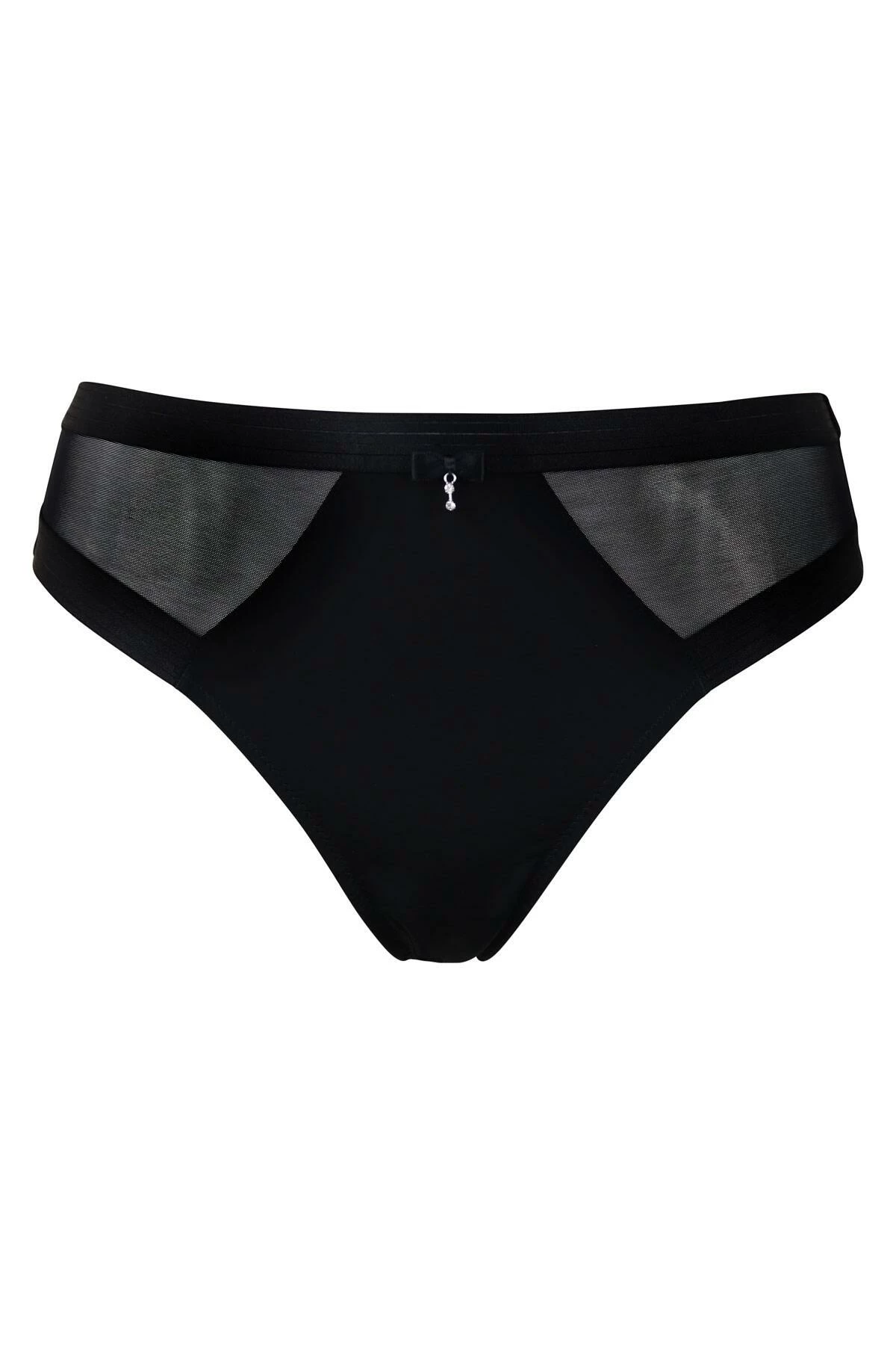 Viva Luxe High Leg Brief - Black 3 Viva Luxe High Leg Brief - Black - Image 3