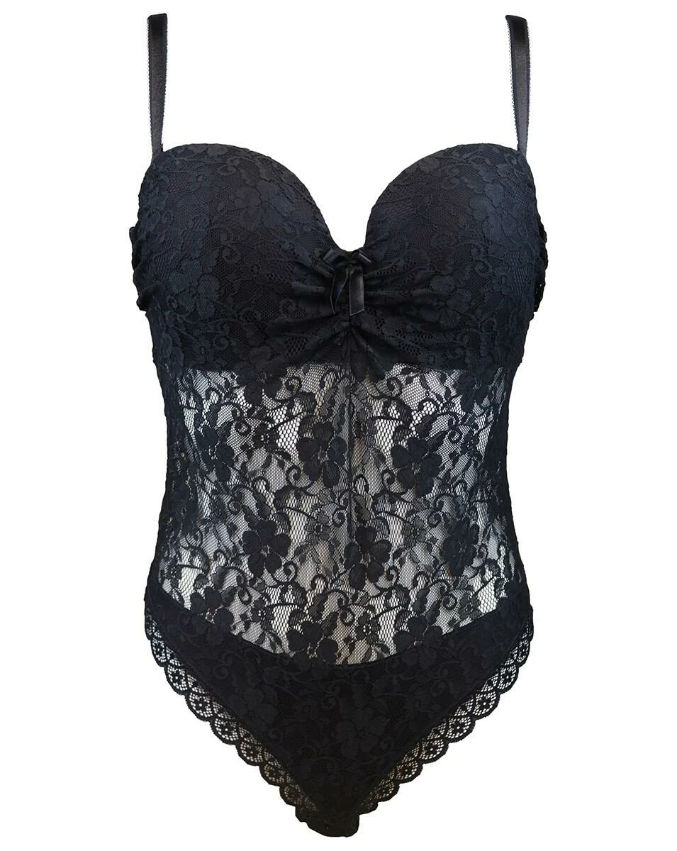 Rebel Strapless Padded Underwired Body - Black 5 Rebel Strapless Padded Underwired Body - Black - Image 5