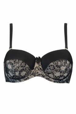 Superfit Lace Strapless Padded Bra - Black/Cosmetic 7 Superfit Lace Strapless Padded Bra - Black/Cosmetic -POUR MOI Sales 236033 20201126154900