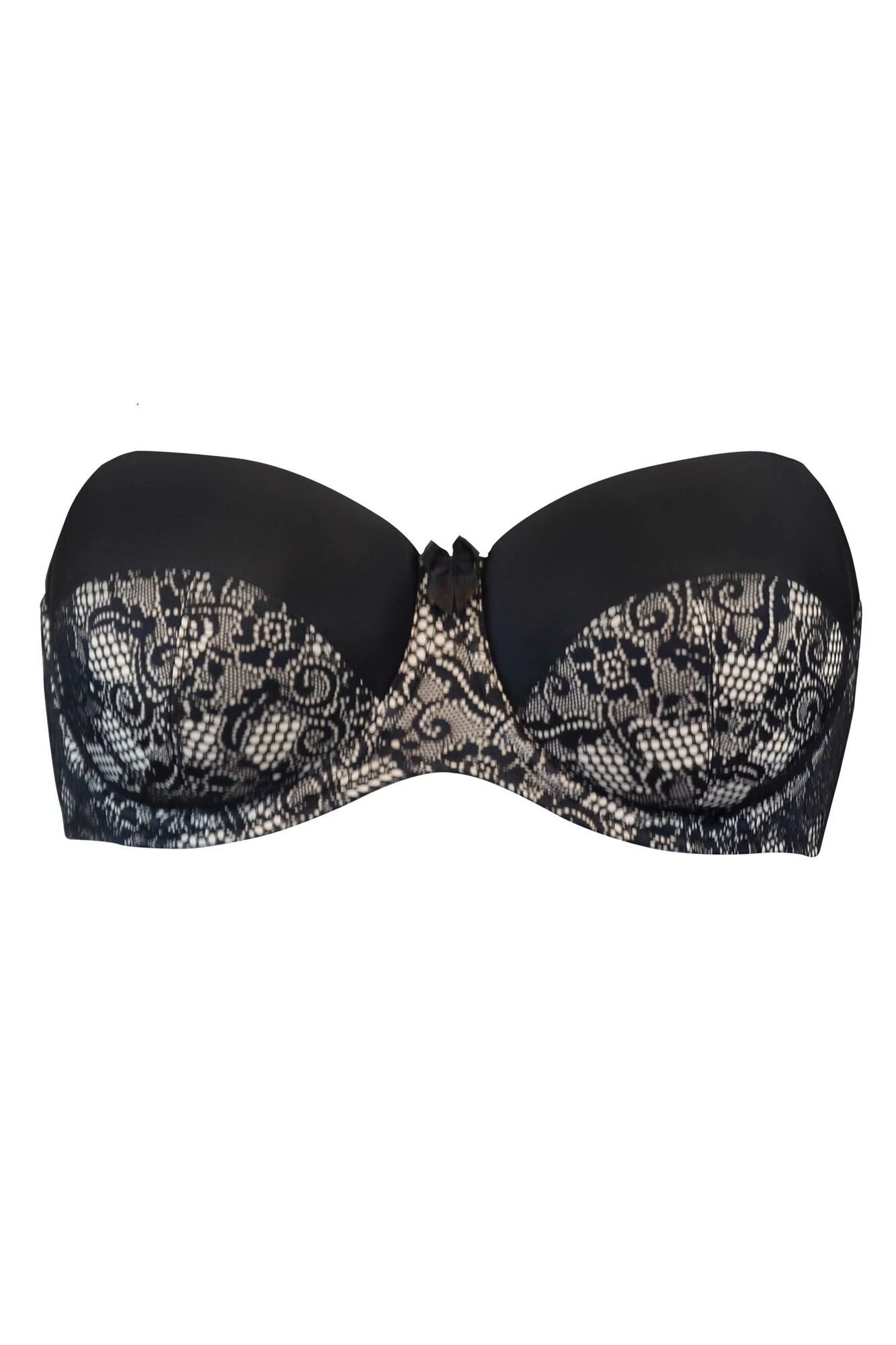 Superfit Lace Strapless Padded Bra - Black/Cosmetic 4 Superfit Lace Strapless Padded Bra - Black/Cosmetic - Image 4