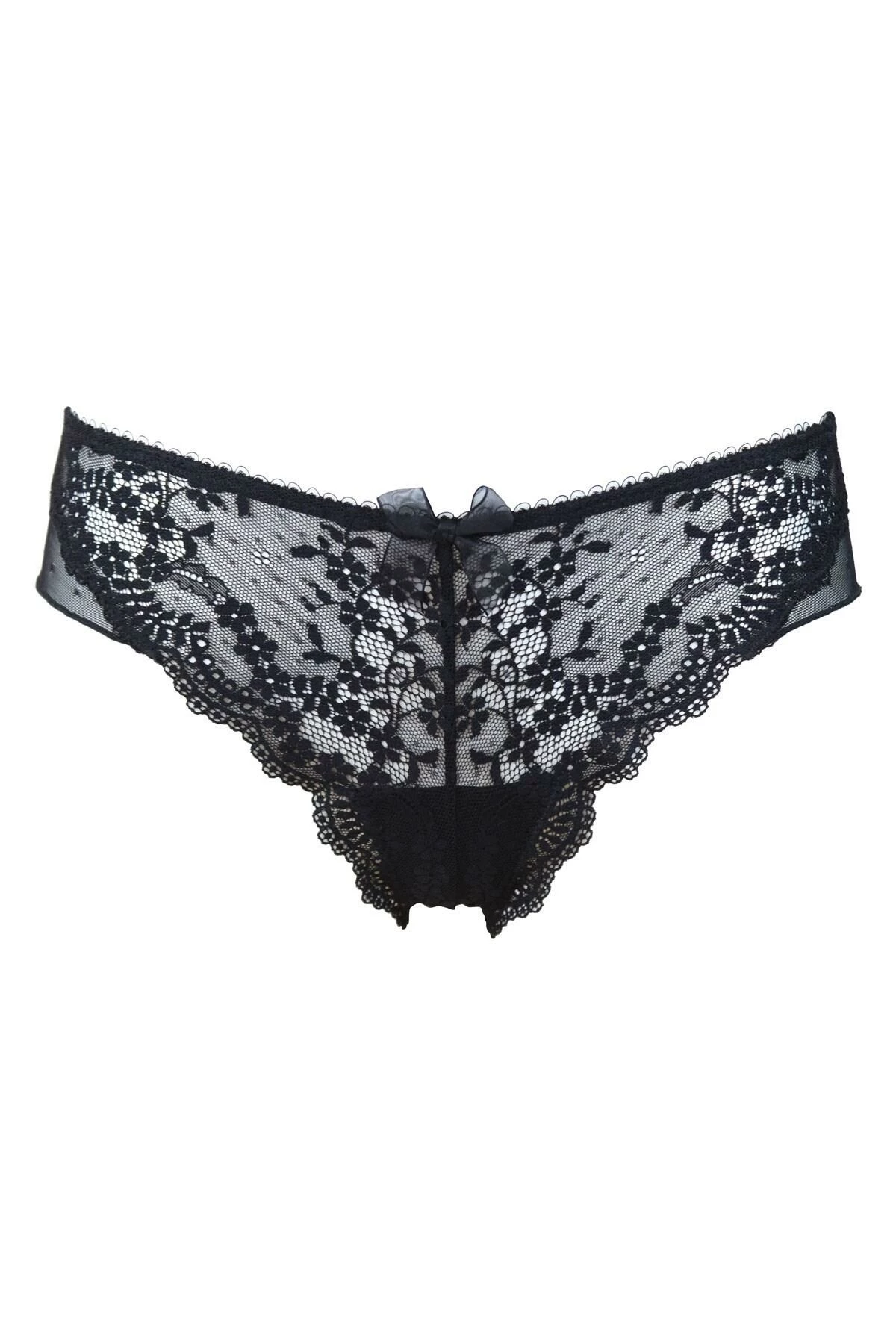 Flora Brazilian Brief - Black 4 Flora Brazilian Brief - Black - Image 4