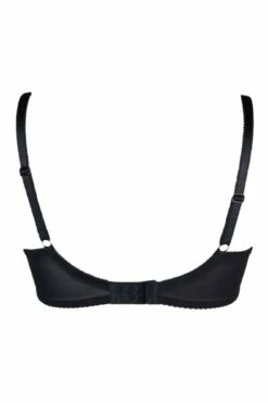 Amour Padded Balconette Bra - Black/Scarlet -POUR MOI Sales 236679 20230830165400