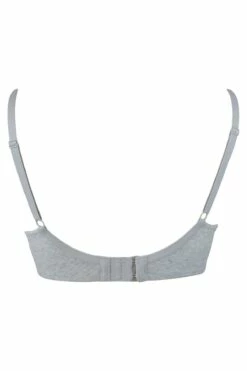 Twist Cotton Soft Non Wired Bra - Grey Marl -POUR MOI Sales 236789 20201126154900