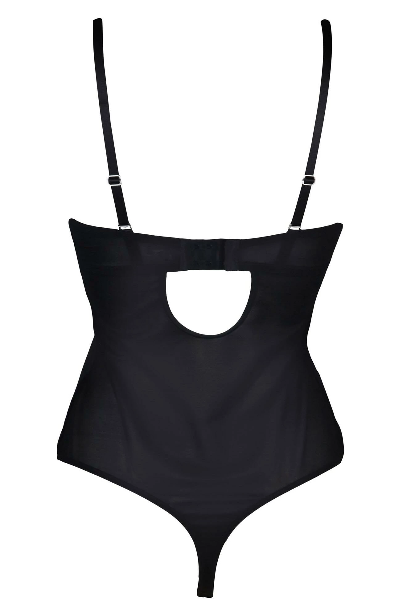 Strapped Removable Straps Padded Underwired Body - Black 9 Strapped Removable Straps Padded Underwired Body - Black - Image 9