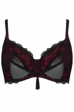 Imagine Underwired Bra - Black/Red -POUR MOI Sales 237619 20201126155000