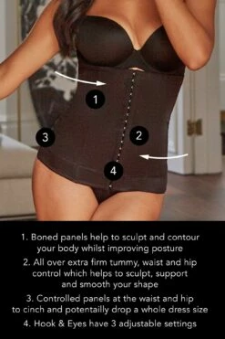 Hourglass Firm Control Waist Cincher - Black -POUR MOI Sales 237829 20230412163900