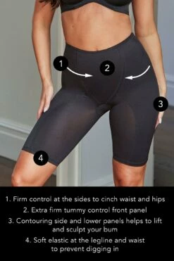 Hourglass Firm Control High Waist Short - Black -POUR MOI Sales 237847 20230412165100