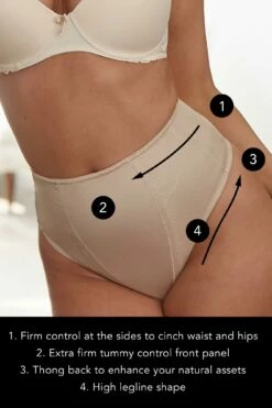 Hourglass Firm Control Thong - Caramel -POUR MOI Sales 237860 20230412164500
