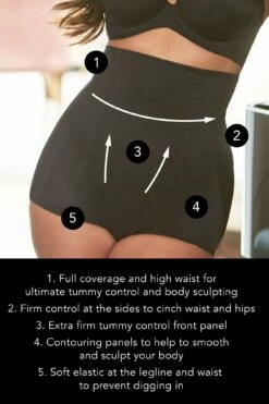 Hourglass Firm Control High Waist Brief - Black -POUR MOI Sales 237864 20230412164900