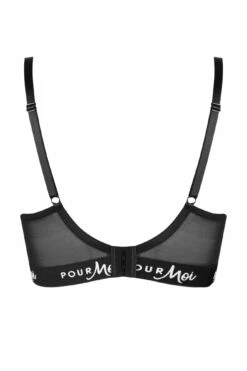Logo Padded Underwired Bra - Black -POUR MOI Sales 238610 20230530100000