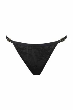 India High Leg Tanga Thong - Black -POUR MOI Sales 239160 20210730120400