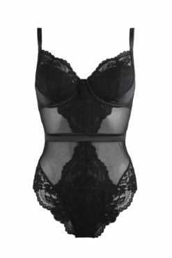 Satin Luxe And Lace Underwired Body - Black 12 Satin Luxe And Lace Underwired Body - Black -POUR MOI Sales 239352 20221027101800