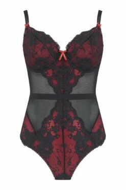 Amour Underwired Body - Black/Scarlet -POUR MOI Sales 239423 20230830165000