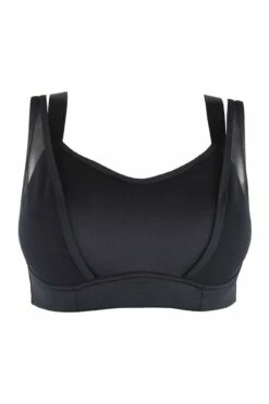 Energy Infinite Double Strap Lightly Padded Convertible Sports Bra - Black -POUR MOI Sales 239541 20211209154000