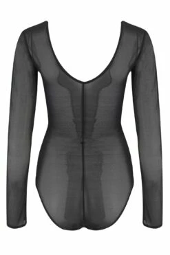 Make A Scene Long Sleeve Mesh Body - Black -POUR MOI Sales 239594 20201126155200