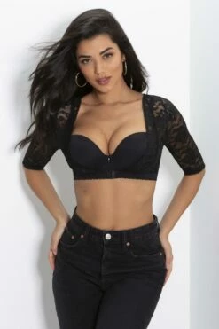 Make A Scene Lace Arm Sleeve - Black