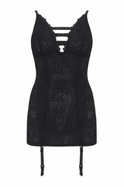 Bling It On Cami Suspender - Black -POUR MOI Sales 241079 20210204112100