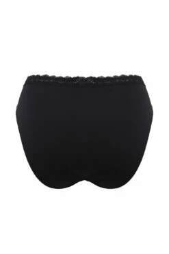 Luxe Linear High Leg Brief - Black/Blush -POUR MOI Sales 241184 20230425135000