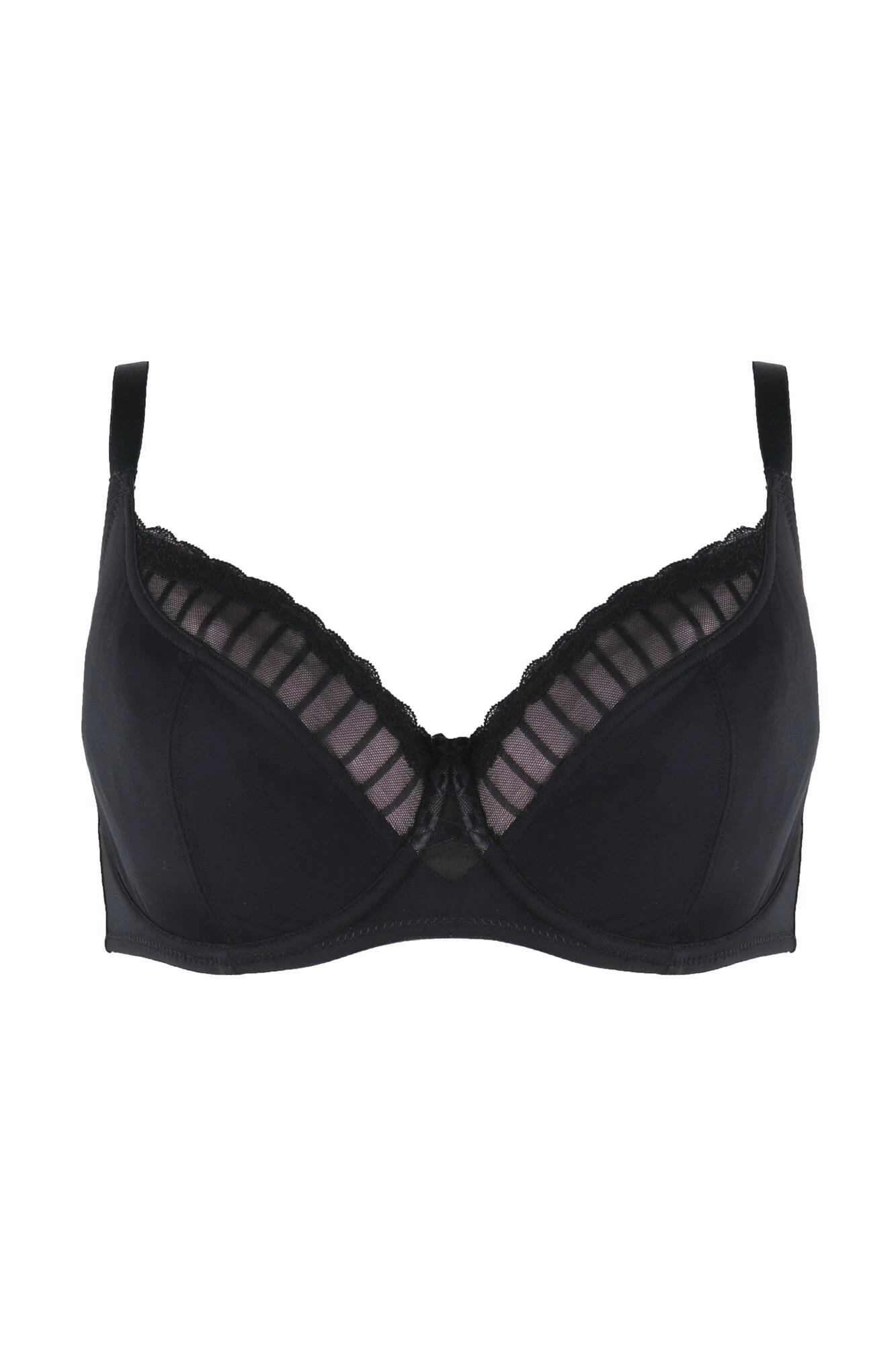 Luxe Linear Underwired Bra - Black/Blush 4 Luxe Linear Underwired Bra - Black/Blush - Image 4