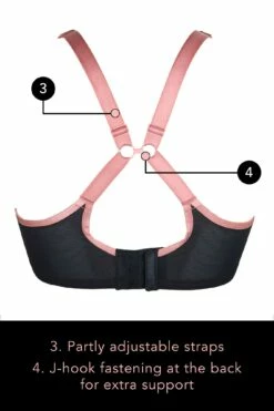 Energy Reach Underwired Lightly Padded Sports Bra - Black Lace -POUR MOI Sales 242563 20210219140400