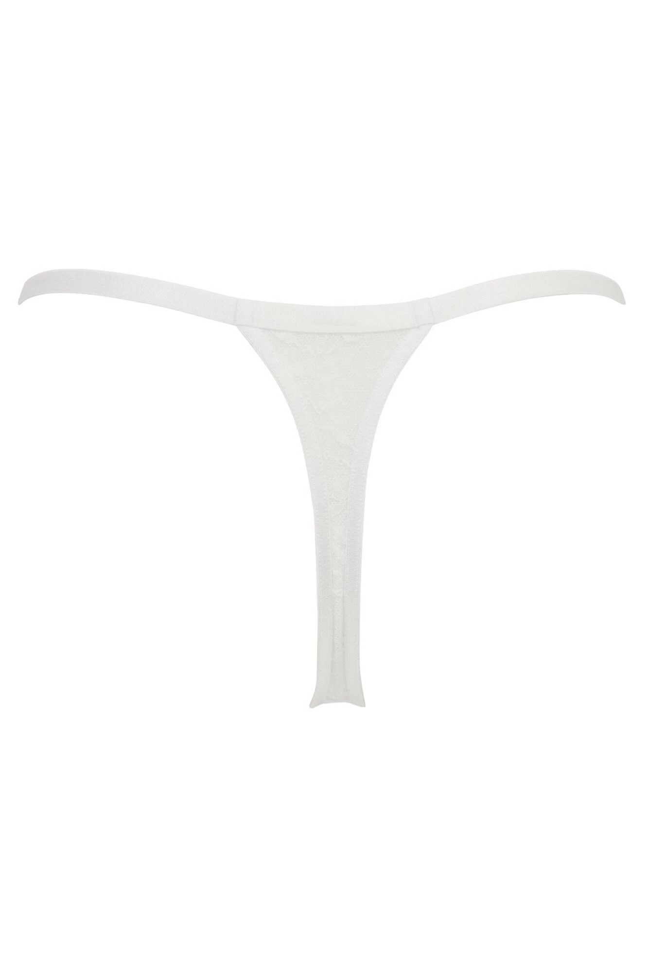 India High Leg Tanga Thong - White 4 India High Leg Tanga Thong - White - Image 4