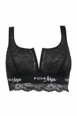 Logo Non Wired Cami Bralette - Black 16 Logo Non Wired Cami Bralette - Black -POUR MOI Sales 253320 20210820165000