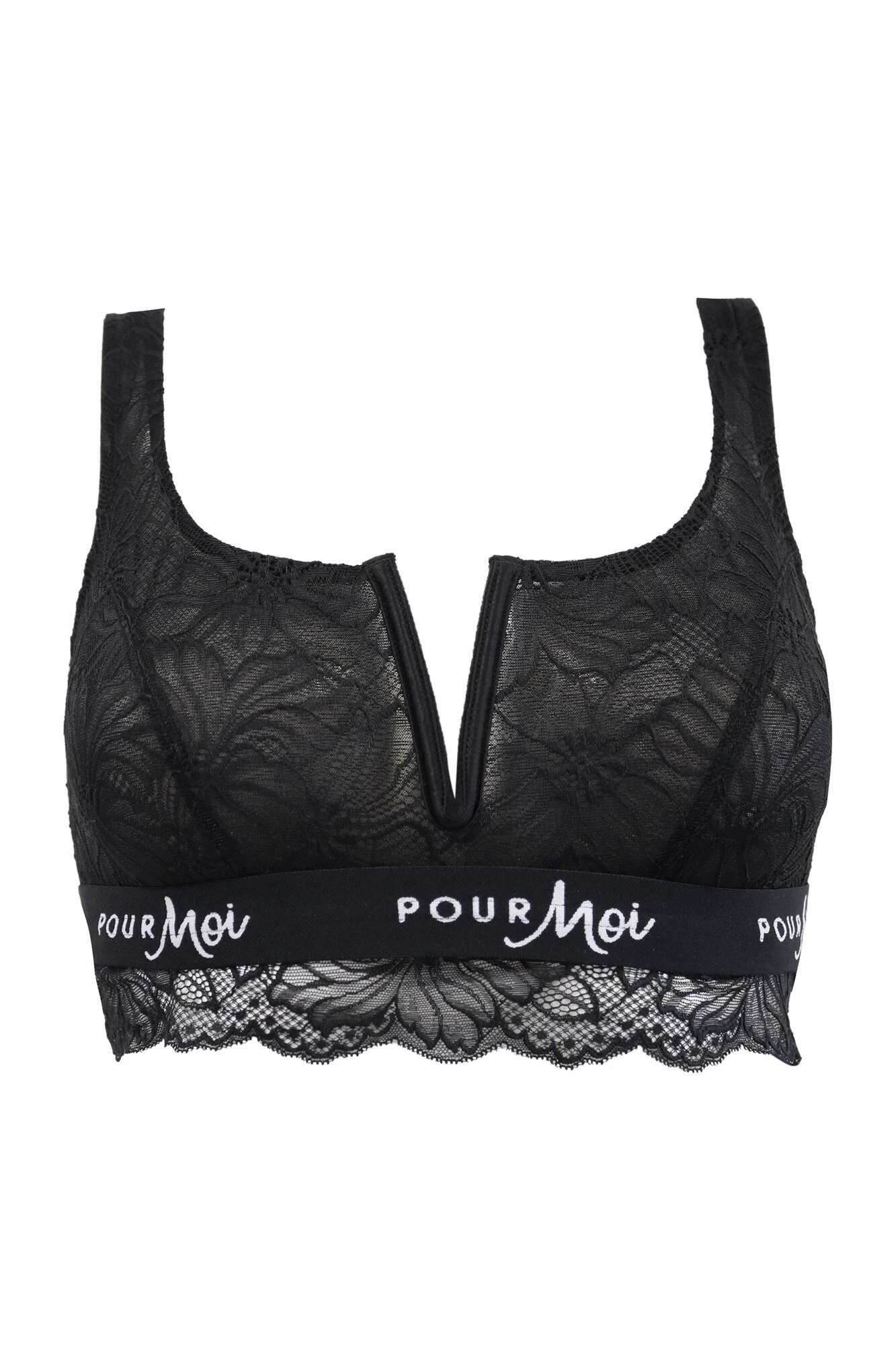 Logo Non Wired Cami Bralette - Black 8 Logo Non Wired Cami Bralette - Black - Image 8