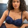 Flora Underwired Bra - Navy