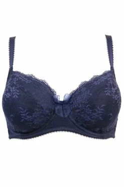 Flora Underwired Bra - Navy -POUR MOI Sales 257472 20210729103000