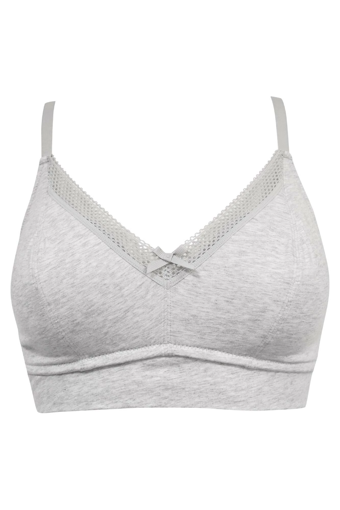 Love To Lounge Cotton Non Wired Bra - Grey Marl 5 Love To Lounge Cotton Non Wired Bra - Grey Marl - Image 5