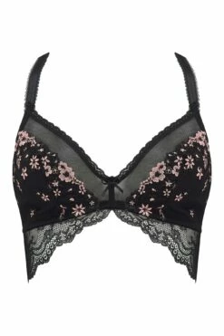 Gigi Non Wired Bralette - Black/Rose Gold -POUR MOI Sales 262436 20210917102500
