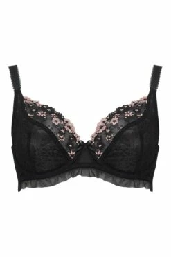 Gigi Plunge Non Padded Bra - Black/Rose Gold -POUR MOI Sales 262461 20210917104400