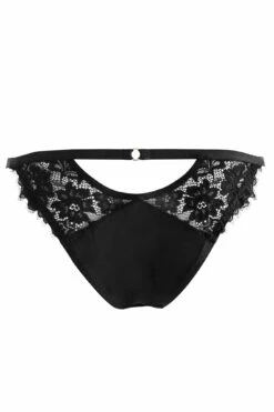 India Eyelash Lace Tanga Brief - Black 7 India Eyelash Lace Tanga Brief - Black -POUR MOI Sales 262972 20210923092900