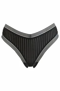 India Stripe V Brazilian Brief - Black 10 India Stripe V Brazilian Brief - Black -POUR MOI Sales 262995 20210923093200