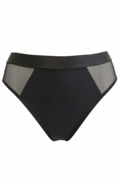 India Mesh And Lace High Leg Brief - Black 6 India Mesh And Lace High Leg Brief - Black -POUR MOI Sales 263023 20210923093500