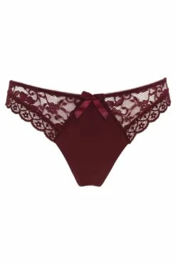 Rebel Brazilian Brief - Black Cherry -POUR MOI Sales 264248 20210927145600