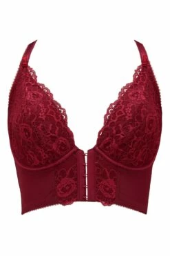 Opulence Front Fastening Underwired Bralette - Deep Red 10 Opulence Front Fastening Underwired Bralette - Deep Red -POUR MOI Sales 265152 20220121171100
