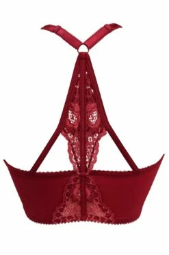 Opulence Front Fastening Underwired Bralette - Deep Red 11 Opulence Front Fastening Underwired Bralette - Deep Red -POUR MOI Sales 265153 20220121171100