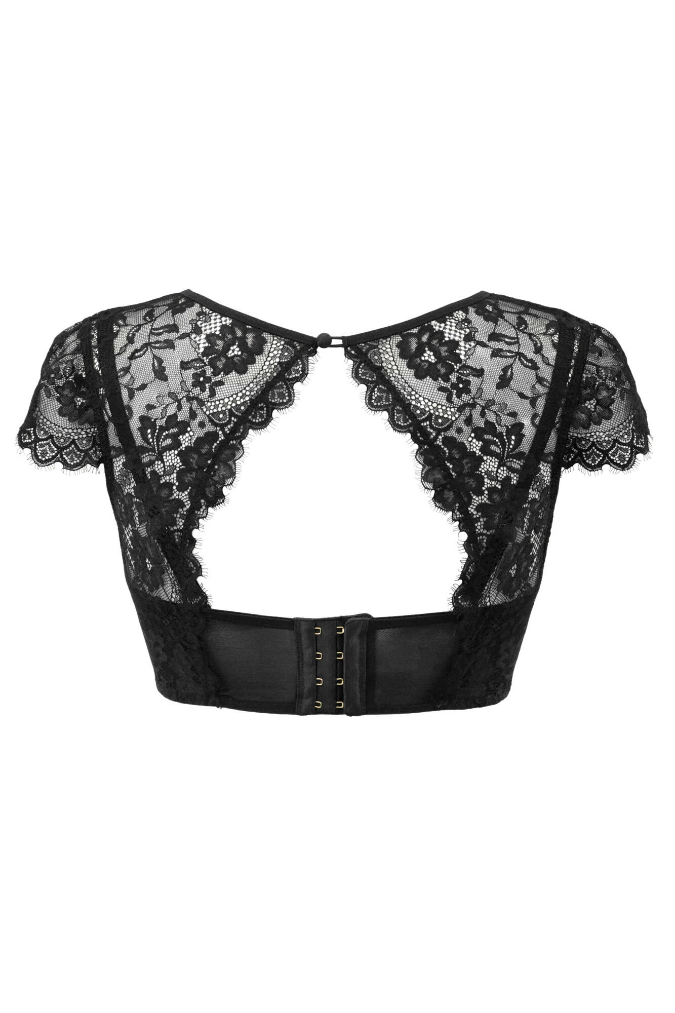 India Underwired Cap Sleeve Cami Bra - Black 6 India Underwired Cap Sleeve Cami Bra - Black - Image 6