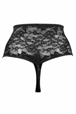 For Your Eyes Only High Waist Crotchless Thong - Black 9 For Your Eyes Only High Waist Crotchless Thong - Black -POUR MOI Sales 267575 20211102151600