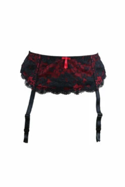 Amour Balconette Set - Black/Scarlet -POUR MOI Sales 268223 20230830165700
