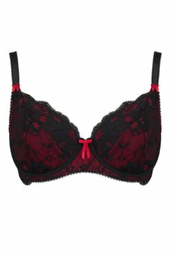 Amour Balconette Set - Black/Scarlet -POUR MOI Sales 268224 20230830165700
