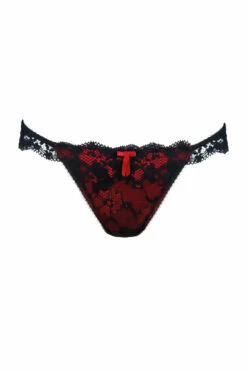 Amour Balconette Set - Black/Scarlet -POUR MOI Sales 268226 20230830165700