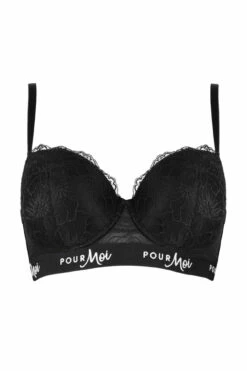Logo Padded Underwired Set - Black -POUR MOI Sales 268407 20230427171000