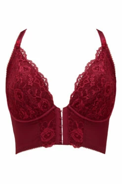 Opulence Front Fastening Set - Deep Red -POUR MOI Sales 268453 20211108141800