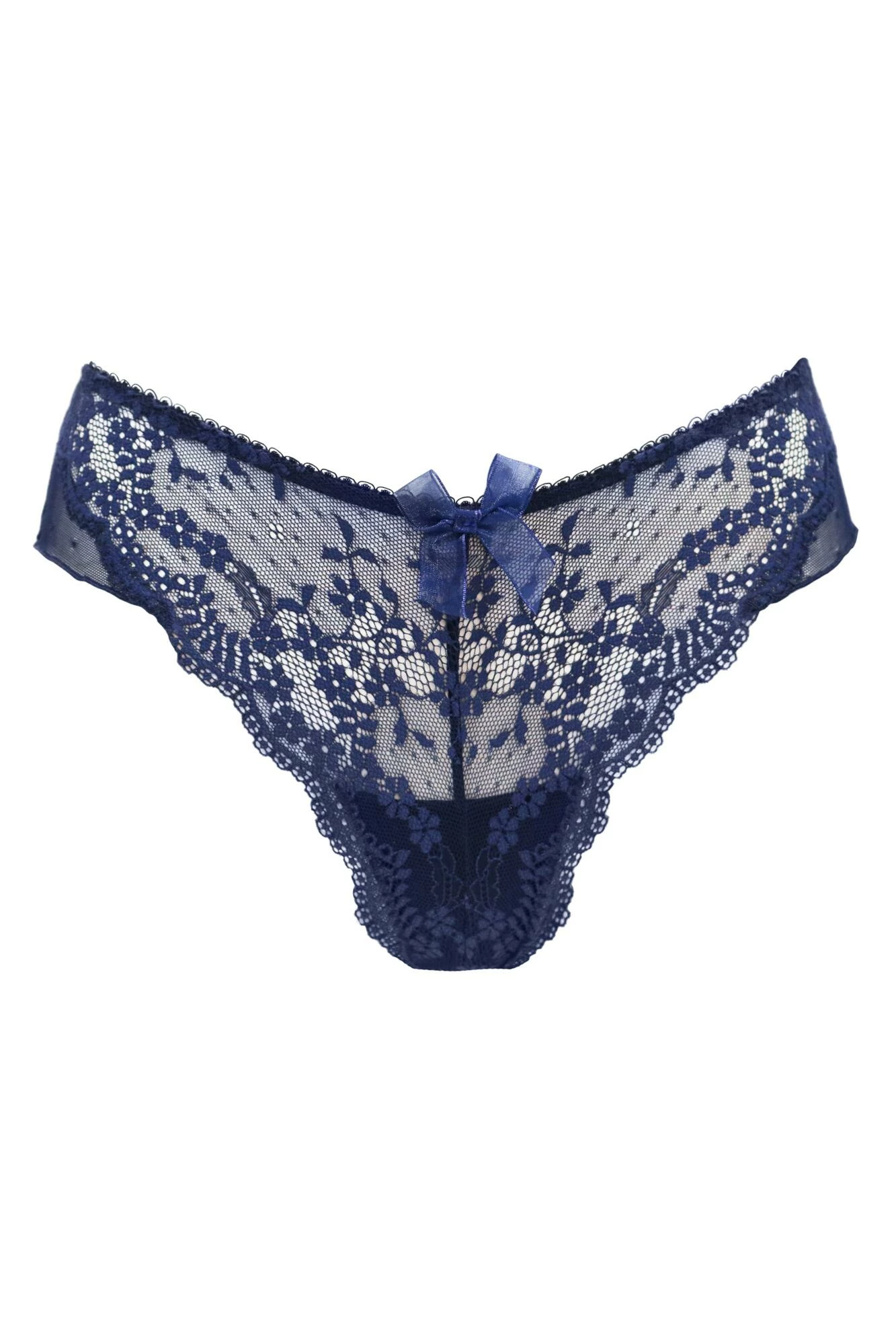 Flora Lightly Padded Underwired Set - Navy 7 Flora Lightly Padded Underwired Set - Navy - Image 7