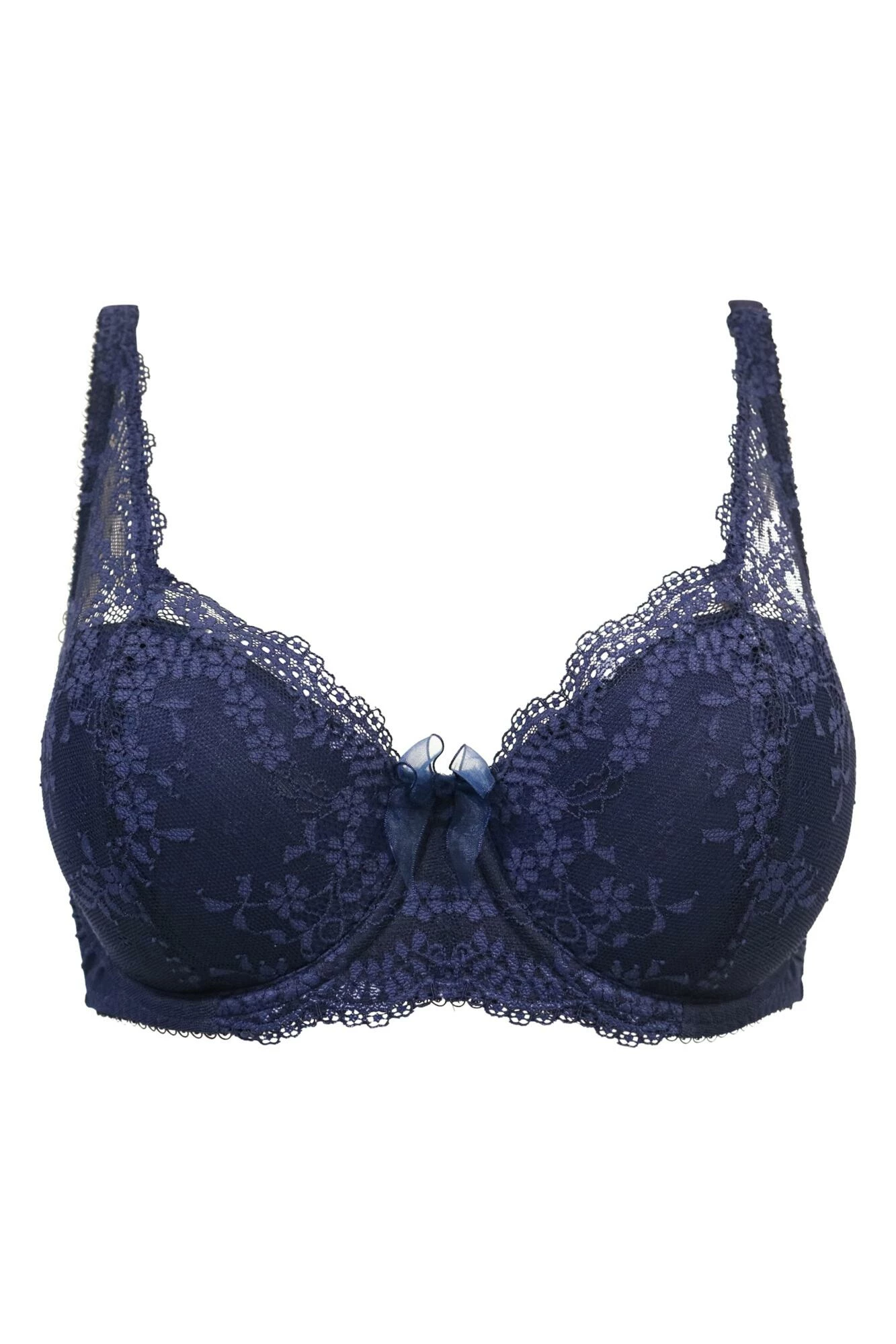 Flora Lightly Padded Underwired Set - Navy 5 Flora Lightly Padded Underwired Set - Navy - Image 5